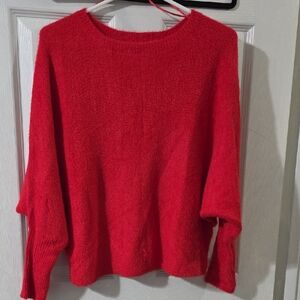 Jessica Simpson Vibrant Red Crew Neck Sweater